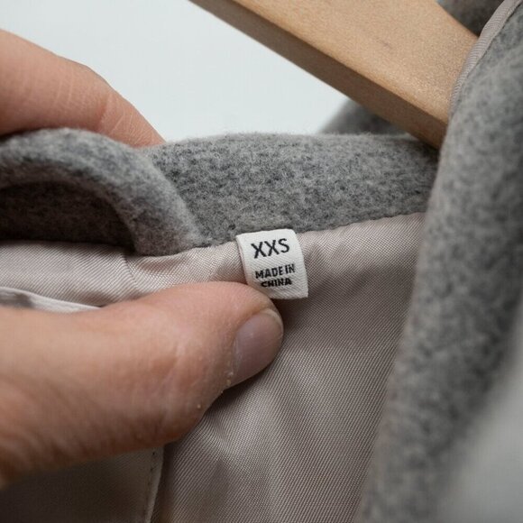 Aritzia Babaton Pearce Wool-blend coat with hood light gray | XXS - Picture 6 of 13